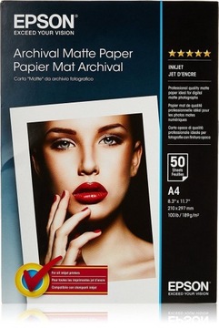 Papier foto Epson Archival Matte A4 189g 50ark.