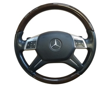 MERCEDES W166 GL X166 VOLANT KŮŽE DŘEVO