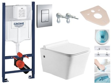 STELAŻ GROHE WC MEXEN CUBE RIMLESS DESKA DUROPLAST