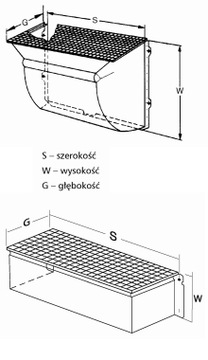 MEA MULTINORM световой колодец подвальный 125x100x70