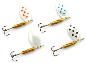 4 x MOSCA SPANTO Nr.6 /12 g LAKE RIVER PIKE HUNTER