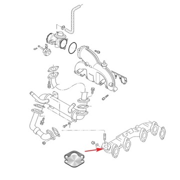 Крышка клапана EGR 1.9 TDI Volkswagen Passat Golf