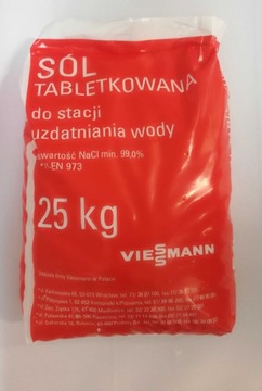 Sól tabletkowa zmiękczacz wody 25 kg VIESSMANN.