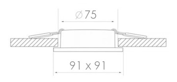 SET Светодиодный потолочный светильник SMD 10W CT31 INOX GU10