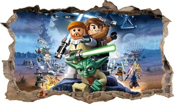 Naklejka Plakat na ścianę STAR WARS LEGO 3D XXL