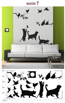 НАСТЕННЫЕ НАКЛЕЙКИ НАКЛЕЙКА КОШКИ КОТЯТА КОШКА КОТЕНОК