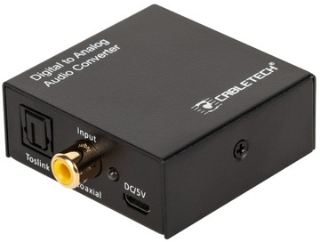 Konwerter DAC optyczny toslink coaxial na RCA JACK