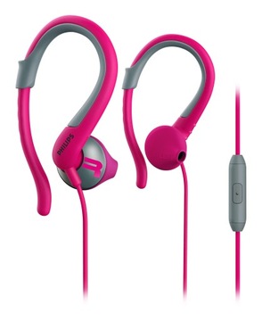 НАУШНИКИ-ВКЛАДЫШИ PHILIPS SHQ1255, розовые, СПОРТИВНЫЕ