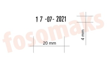 Штамп даты Trodat 4810, цифровая версия даты