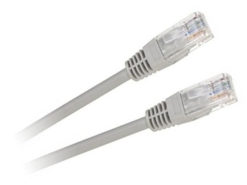 KABEL przewód UTP RJ45 kat5E 3m Wtyki RJ45 SKRĘTKA