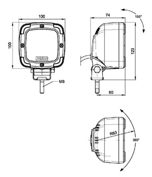 Световая лампа показывает светодиодную лампу IP68 1800LM 12-36V 13,5W