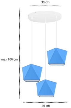 Детский потолочный подвесной светильник DIAMOND COLORS