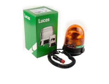 LAMPA OSTRZEGAWCZA KOGUT LUCAS LED 12/24V MAGNES