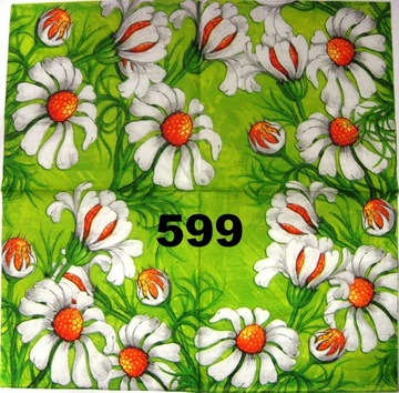 Serwetki do decoupage-1szt- NR 599 -STOKROTKI