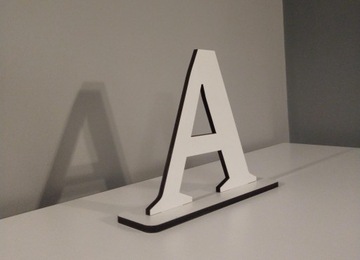 ДЕРЕВЯННЫЕ БУКВЫ А 18 СМ - СВАДЕБНЫЕ ИМЕННЫЕ УКРАШЕНИЯ