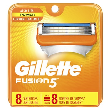 Вставки для лезвий Gillette Fusion 5 8 шт (Power) США