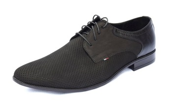 Obuwie wizytowe polskie buty skórzane 322CZ-DZ