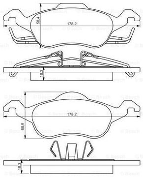 ПЕРЕДНИЕ КОЛОДКИ FORD FOCUS I MK1 все 1998-2005 гг.