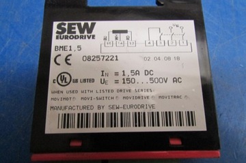 Тормозной выпрямитель SEW EURODRIVE BME1.5 825 722 1