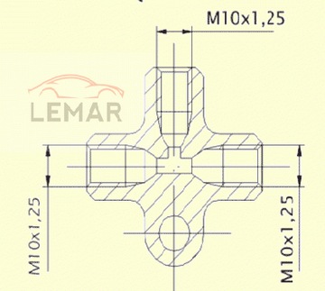 ТРОЙНИК*тормозные тросы M-10x1,25 FSO-ŁADA-FIAT126