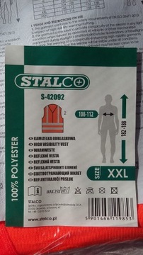 KAMIZELKA ODBLASKOWA ROZ. XXL STALCO S-42092