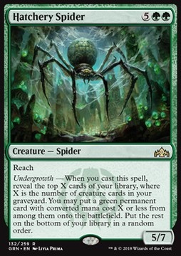 Hatchery Spider - wprowadza permanent z biblioteki