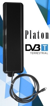 CYFROWA ANTENA POKOJOWA DVB-T FULL HD PLATON BLACK