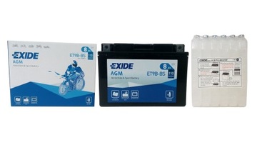 AKUMULATOR EXIDE BIKE AGM MOTOCYKLOWY YT9B-BS 12V