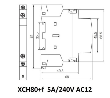 STYCZNIK MODUŁOWY 5A 2P 2NO+NC MODUŁ DODATKOWY