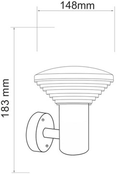 POLUX PYRAMID GARDEN НАСТЕННЫЙ СВЕТИЛЬНИК 304360 INOX LED FV