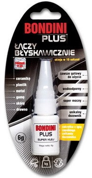 Bondini 6ml KLEJ DO METALU PLASTIKU SZKŁA CERAMIKI