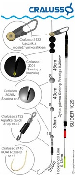 Cralusso Slider 1029 6g Проходной поплавок Новинка!