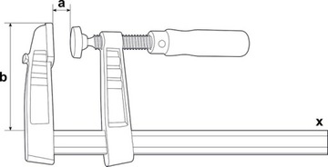 Струбцина Bessey TG 150/50 чугунная столярная винтовая