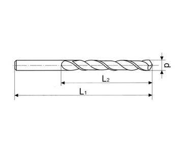 WIERTŁO DO METALU KOBALTOWE 15,0mm (HSS-CO5%)