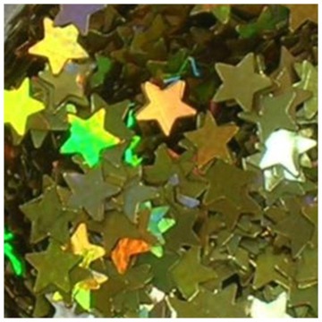 SEA - cieniutkie GWIAZDKI manicure hologram 05