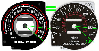 MoMan INDIGLO Mitsubishi Eclipse 2G Pattern 3 диска