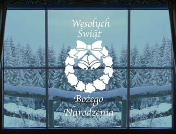 NAKLEJKI ŚWIĄTECZNE 100cm OKNO SZYBĘ OZDOBA 27