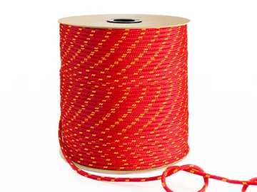 Веревка Парусная веревка плетеная полипропиленовая КРАСНАЯ 18мм 10м