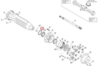 УПЛОТНЕНИЕ СТУПИЦЫ MANITOU OEM 604656 CORTECO