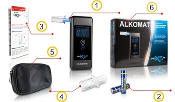 Алкотестер ALCOFIND PRO X-5+ 12M, калибровка + подарок