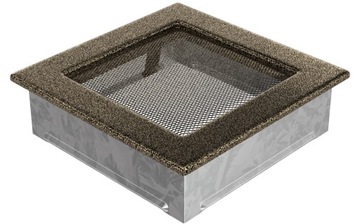 фото ориг. №4, Lattice ventilation colored grilles 17x17 centimeters black-gold