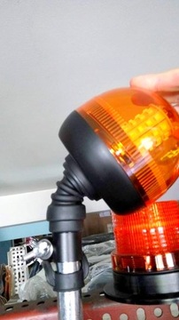 KOGUT LAMPA BŁYSKOWA OSTRZEGAWCZA 12V 24V LED DIOD