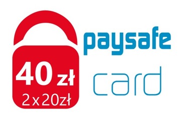 PaySafeCard 40 злотых (20 + 20) PSC