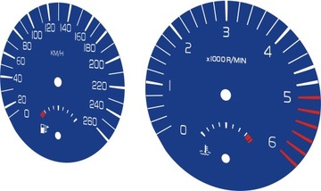 zegary VOLVO C30 V50 S40 LIFT R-DESIGN mph=km/h