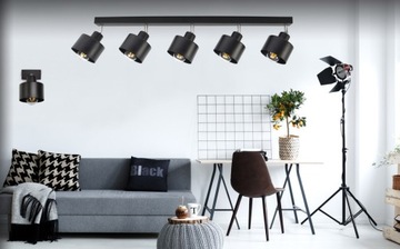 Потолочный светильник в скандинавском стиле LOFT Черный 384-B5 LED