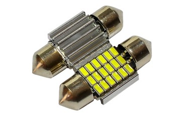 ŻARÓWKA LED C5W RURKA 18 SMD 31mm CANBUS ZIMNA 012