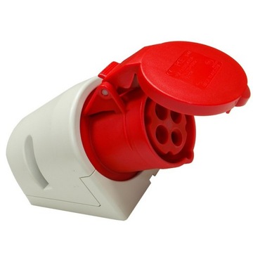 Gniazdo siłowe stałe GS324 32A 4P 400V 6h IP44 PCE