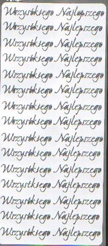 STICKERSY NAKLEJKI NAPIS Wszystkiego Najlepszego