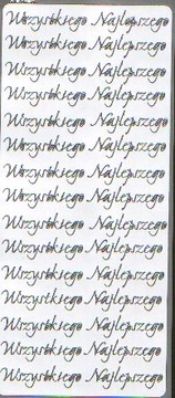 STICKERSY NAKLEJKI NAPIS Wszystkiego Najlepszego