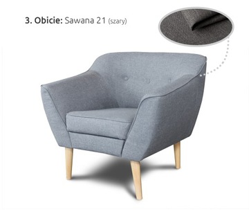 SKANDI ARMCHAIR в скандинавском стиле - УДОБНОЕ кресло